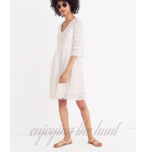 Madewell Dresses & Skirts - Madewell Eyelet Lattice Dress